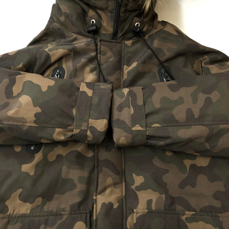 【中古品】【メンズ】 schott ショット SNORKEL DOWN PARKA 3162030 シュノーケル ダウンパーカー アウター ダウンジャケット 145-250225-kk-06-tei サイズ：M カラー：ウッドランドカモ 万代Net店