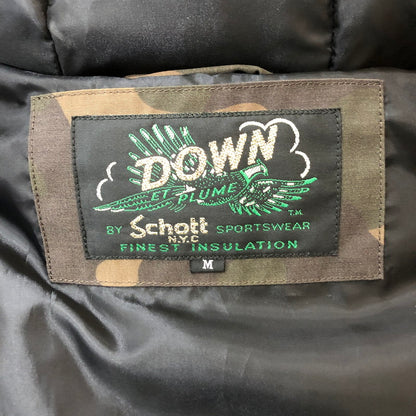 【中古品】【メンズ】 schott ショット SNORKEL DOWN PARKA 3162030 シュノーケル ダウンパーカー アウター ダウンジャケット 145-250225-kk-06-tei サイズ：M カラー：ウッドランドカモ 万代Net店