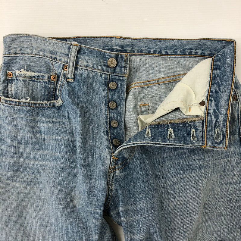 【中古品】【メンズ】  ROGIC ロジック × STUDIO33 スタジオ33 別注 コラボ EMBROIDERY DENIM PANTS エンブロイダリー デニムパンツ ボトムス 刺繍 153-250301-kk-01-tei サイズ：32 カラー：ライトインディゴ 万代Net店