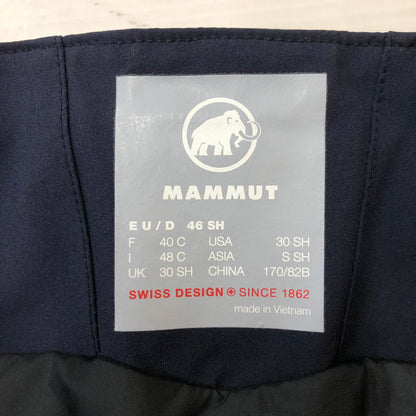 【中古美品】【メンズ】 Mammut マムート STONEY HS THERMO PANTS 1020-12730 ストーニーハードシェル サーモ パンツ ボトムス スキーウェア 120-250228-kk-12-tei サイズ：S カラー：MARINE‐WHITE 万代Net店