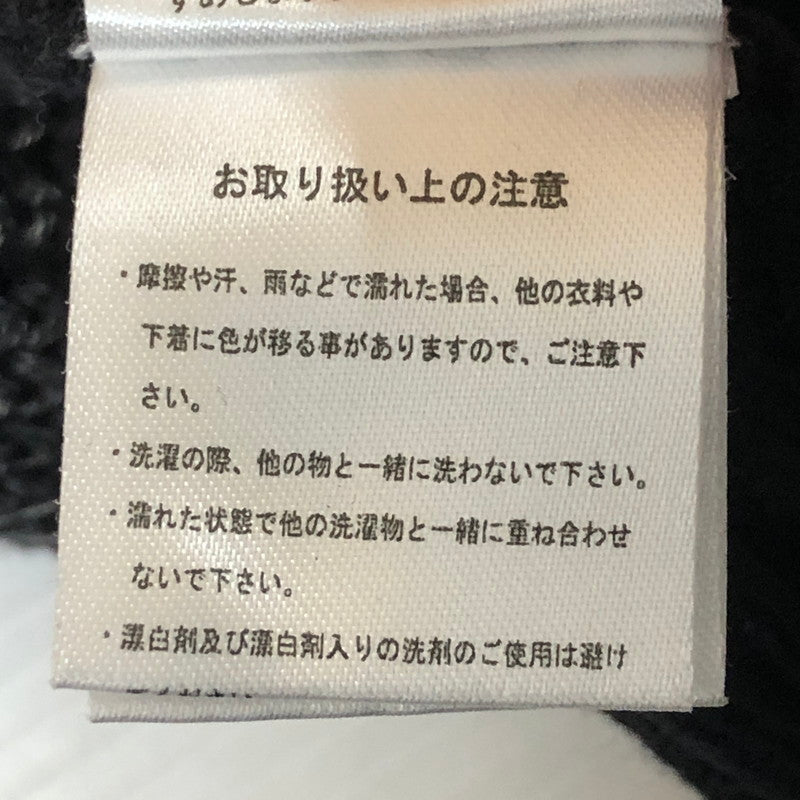 【現状渡し品】【メンズ】 Language ランゲージ RG STONE WASHED COTTON KNIT CREW ストーンウォッシュ コットン ニット クルー 長袖 トップス セーター 142-251125-yo-07-tei サイズ：XL カラー：ブラック 万代Net店