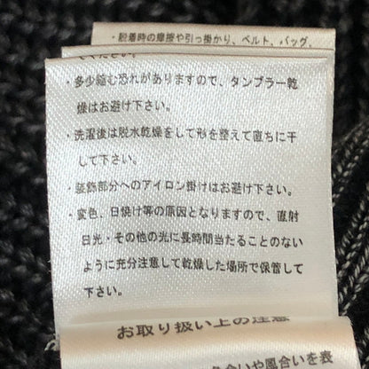 【現状渡し品】【メンズ】 Language ランゲージ RG STONE WASHED COTTON KNIT CREW ストーンウォッシュ コットン ニット クルー 長袖 トップス セーター 142-251125-yo-07-tei サイズ：XL カラー：ブラック 万代Net店