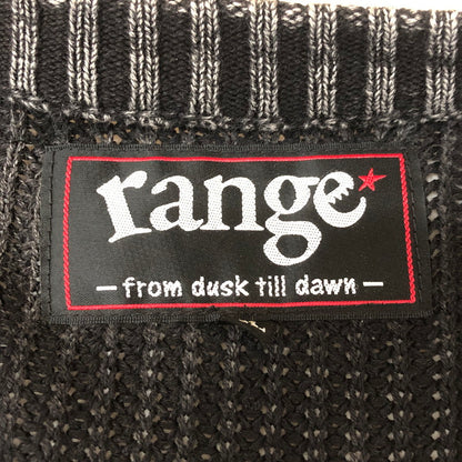 【現状渡し品】【メンズ】 Language ランゲージ RG STONE WASHED COTTON KNIT CREW ストーンウォッシュ コットン ニット クルー 長袖 トップス セーター 142-251125-yo-07-tei サイズ：XL カラー：ブラック 万代Net店