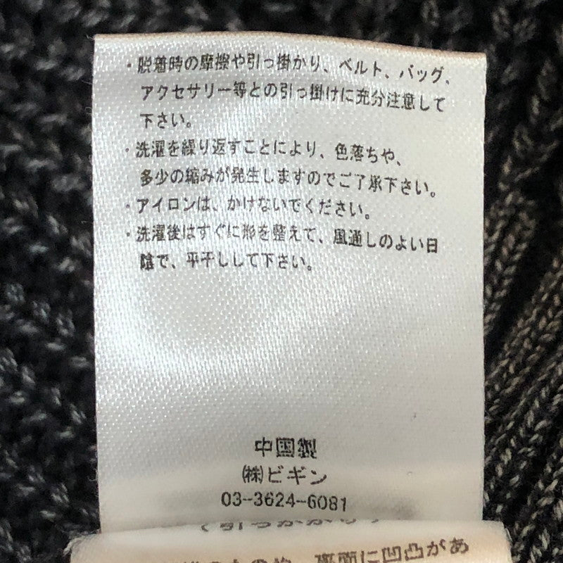 【現状渡し品】【メンズ】 Language ランゲージ RG STONE WASHED COTTON KNIT CREW ストーンウォッシュ コットン ニット クルー 長袖 トップス セーター 142-251125-yo-07-tei サイズ：XL カラー：ブラック 万代Net店