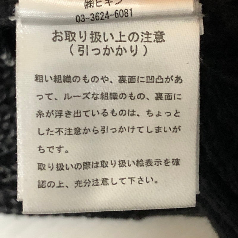 【現状渡し品】【メンズ】 Language ランゲージ RG STONE WASHED COTTON KNIT CREW ストーンウォッシュ コットン ニット クルー 長袖 トップス セーター 142-251125-yo-07-tei サイズ：XL カラー：ブラック 万代Net店