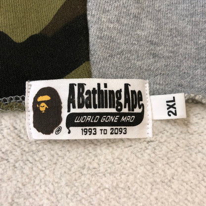 【中古品】【メンズ】 A BATHING APE アベイシングエイプ CRAZY FACE FULL ZIP HOODIE 001ZPI801010M クレイジーフェイス フルジップフーディー トップス パーカー 142-250308-kk-12-tei サイズ：2XL カラー：グレー 万代Net店