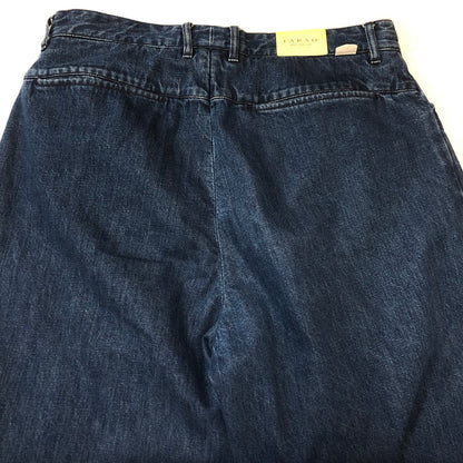 【中古品】【メンズ】  FARAH ファーラー TWO-TUCK WIDETAPERED PANTS FR0301-M4005 ツータック ワイドテーパードパンツ ボトムス 151-250228-kk-03-tei サイズ：34 カラー：インディゴ 万代Net店