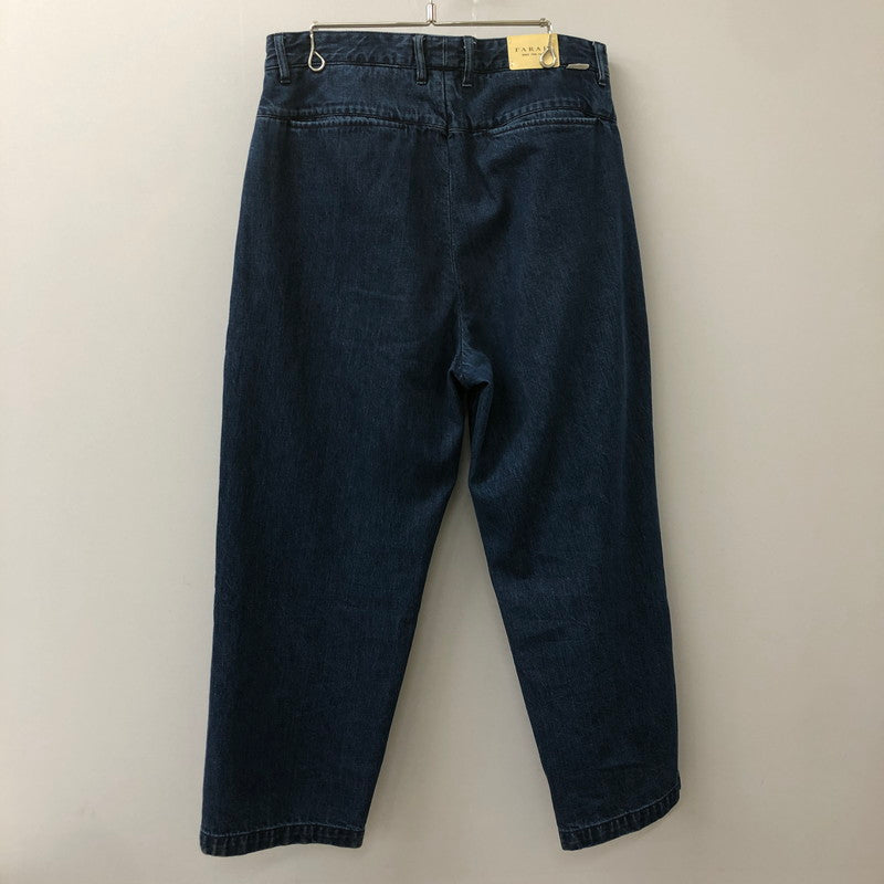 【中古品】【メンズ】  FARAH ファーラー TWO-TUCK WIDETAPERED PANTS FR0301-M4005 ツータック ワイドテーパードパンツ ボトムス 151-250228-kk-03-tei サイズ：34 カラー：インディゴ 万代Net店