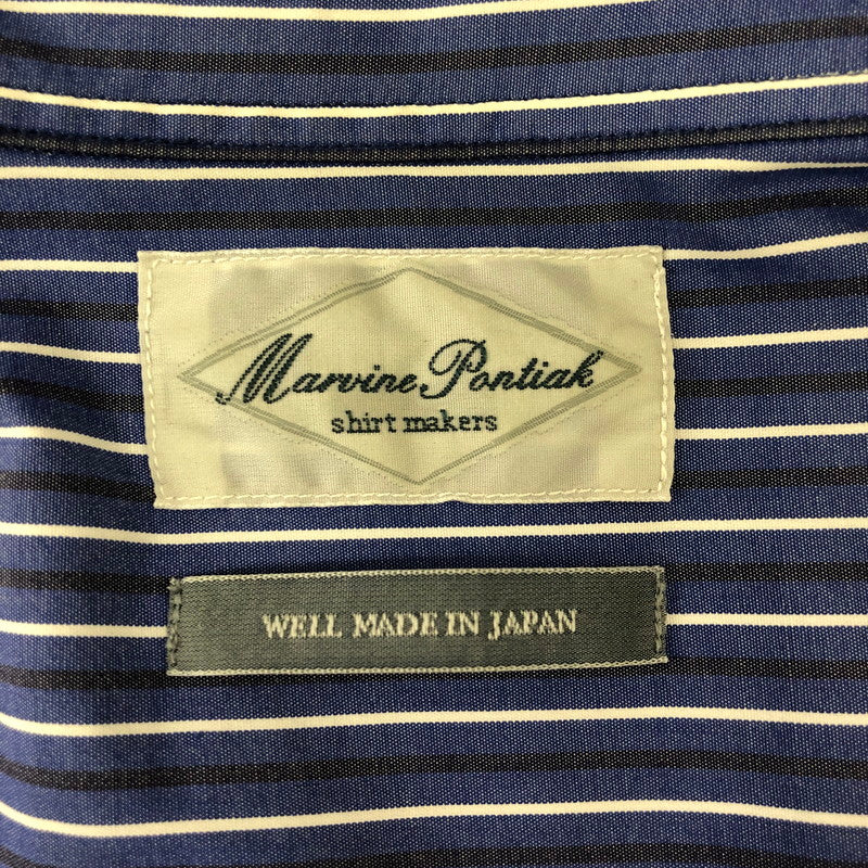 【中古品】【メンズ】  MARVINE PONTIAK マービンポンティアック OXFORD B.D SHIRT MPSM-19025 オックスフォード ボタンダウンシャツ 長袖 トップス 140-250301-kk-08-tei サイズ：ONE SIZE カラー：ブルー 万代Net店