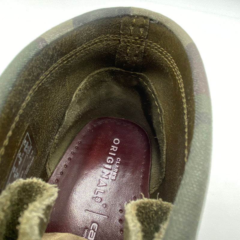 【中古品】【メンズ】 Clarks クラークス × Carhartt カーハート 別注 コラボ WALLABEE BOOT ワラビー ブーツ 靴 スウェード 164-251222-ko-03-tei サイズ：26.5ｃｍ カラー：カーキ 万代Net店