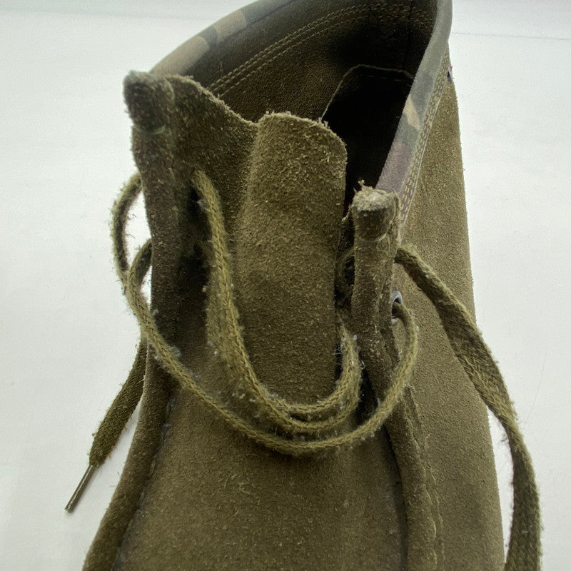 【中古品】【メンズ】 Clarks クラークス × Carhartt カーハート 別注 コラボ WALLABEE BOOT ワラビー ブーツ 靴 スウェード 164-251222-ko-03-tei サイズ：26.5ｃｍ カラー：カーキ 万代Net店
