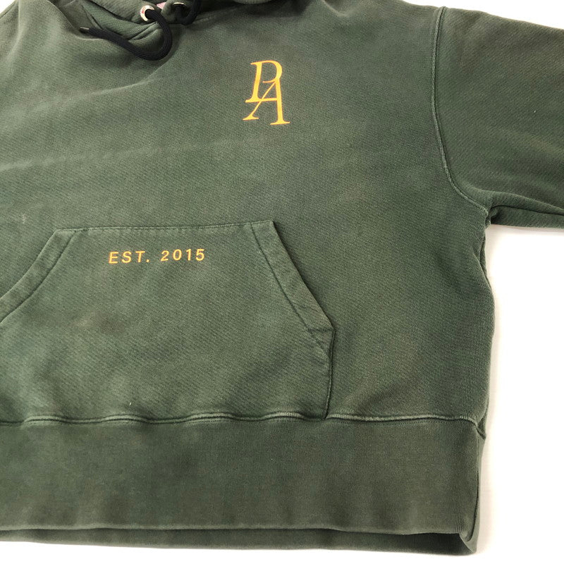 【中古品】【メンズ】  PALM ANGELS パームエンジェルス MONOGRAM LOGO HOODIE PMBB058F19631019 モノグラム ロゴ フーディー トップス プルオーバーパーカー 141-250224-kk-10-tei サイズ：M カラー：グリーン 万代Net店