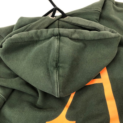 【中古品】【メンズ】  PALM ANGELS パームエンジェルス MONOGRAM LOGO HOODIE PMBB058F19631019 モノグラム ロゴ フーディー トップス プルオーバーパーカー 141-250224-kk-10-tei サイズ：M カラー：グリーン 万代Net店