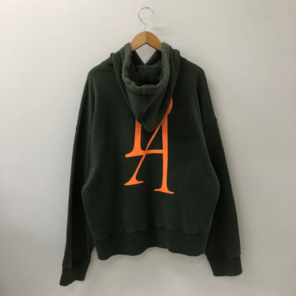 【中古品】【メンズ】  PALM ANGELS パームエンジェルス MONOGRAM LOGO HOODIE PMBB058F19631019 モノグラム ロゴ フーディー トップス プルオーバーパーカー 141-250224-kk-10-tei サイズ：M カラー：グリーン 万代Net店