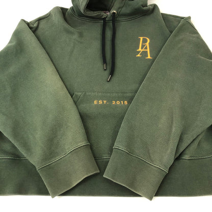 【中古品】【メンズ】  PALM ANGELS パームエンジェルス MONOGRAM LOGO HOODIE PMBB058F19631019 モノグラム ロゴ フーディー トップス プルオーバーパーカー 141-250224-kk-10-tei サイズ：M カラー：グリーン 万代Net店