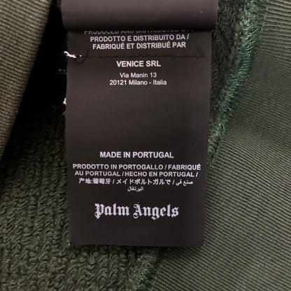 【中古品】【メンズ】  PALM ANGELS パームエンジェルス MONOGRAM LOGO HOODIE PMBB058F19631019 モノグラム ロゴ フーディー トップス プルオーバーパーカー 141-250224-kk-10-tei サイズ：M カラー：グリーン 万代Net店