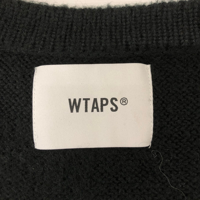 【中古品】【メンズ】 WTAPS ダブルタップス 24AW PALMER/SWEATER/ACRYLIC 242MADT-KNM02 パルマー セーター トップス アクリルニットカーディガン 142-250224-kk-13-tei サイズ：02 カラー：ブラック 万代Net店