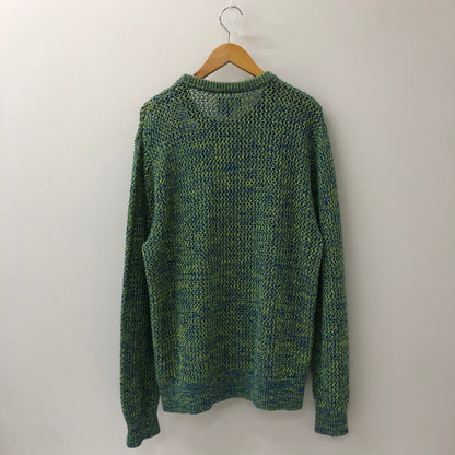 【中古品】【メンズ】 STUSSY ステューシー 22AW 2 TONE LOOSE GAUGE SWEATER 117136 ツートーン ルーズゲージ セーター トップス ニット 142-250301-kk-15-tei サイズ：M カラー：グリーン/ブルー 万代Net店