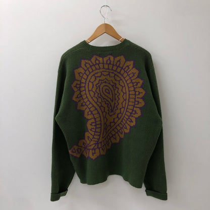 【中古品】【メンズ】 STUSSY ステューシー 22SS PAISLEY SWEATER 117118 ペイズリーセーター トップス ニット 142-250301-kk-16-tei サイズ：L カラー：グリーン 万代Net店