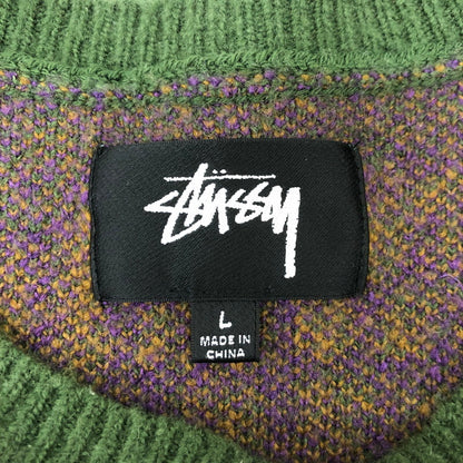 【中古品】【メンズ】 STUSSY ステューシー 22SS PAISLEY SWEATER 117118 ペイズリーセーター トップス ニット 142-250301-kk-16-tei サイズ：L カラー：グリーン 万代Net店