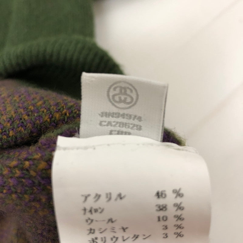 【中古品】【メンズ】 STUSSY ステューシー 22SS PAISLEY SWEATER 117118 ペイズリーセーター トップス ニット 142-250301-kk-16-tei サイズ：L カラー：グリーン 万代Net店