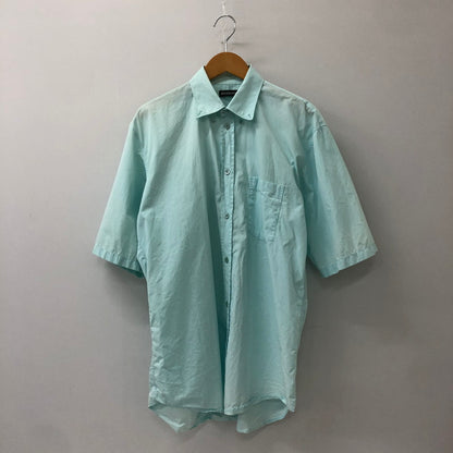 【中古品】【メンズ】 BALENCIAGA バレンシアガ S/S CLASSIC SHIRT 556913 TEM01 ショートスリーブ クラシックシャツ 半袖 トップス 141-250301-kk-10-tei サイズ：37 カラー：ライトブルー 万代Net店