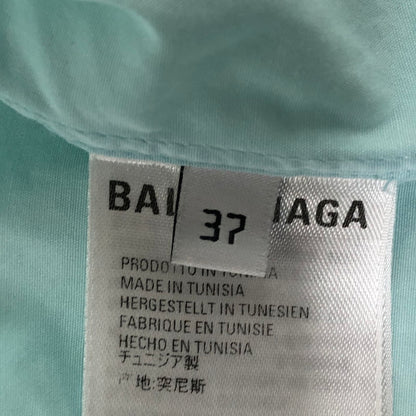 【中古品】【メンズ】 BALENCIAGA バレンシアガ S/S CLASSIC SHIRT 556913 TEM01 ショートスリーブ クラシックシャツ 半袖 トップス 141-250301-kk-10-tei サイズ：37 カラー：ライトブルー 万代Net店