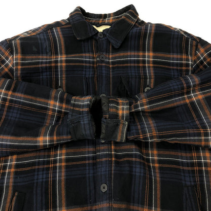 【中古品】【メンズ】  Carhartt WIP カーハート ワークインプログレス AIDEN SHIRT JACKET I028216 アイデンシャツジャケット ライトアウター 145-250301-kk-20-tei サイズ：XL カラー：ネイビー/ブラウン 万代Net店