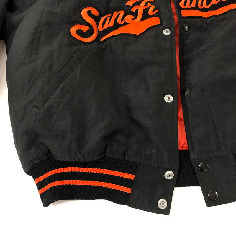 【中古品】【メンズ】  DIAMOND COLLECTION by STARTER ダイヤモンドコレクション バイ スターター 90's MLB SAN FRANCISCO GIANTS NYLON VARSITY JACKET サンフランシスコ・ジャイアンツ ナイロンバーシティージャケット アウター 145-250301-kk-21-tei サイズ：L カラー：ブラック 万代Net店