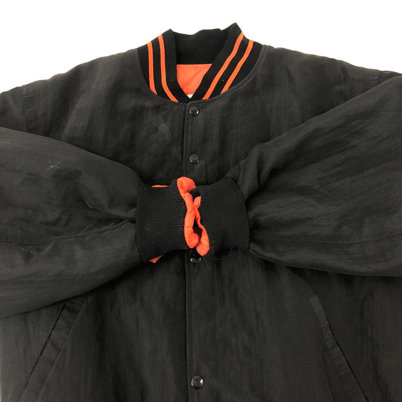 【中古品】【メンズ】  DIAMOND COLLECTION by STARTER ダイヤモンドコレクション バイ スターター 90's MLB SAN FRANCISCO GIANTS NYLON VARSITY JACKET サンフランシスコ・ジャイアンツ ナイロンバーシティージャケット アウター 145-250301-kk-21-tei サイズ：L カラー：ブラック 万代Net店