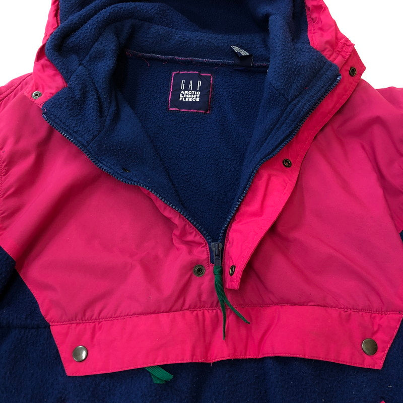 【中古品】【メンズ】 GAP ギャップ 90's ARCTIC LIGHT FLEECE PULLOVER JACKET 90年代 アークティック ライトフリース プルオーバージャケット ライトアウター 147-250306-kk-46-tei サイズ：S カラー：ピンク/ネイビー 万代Net店