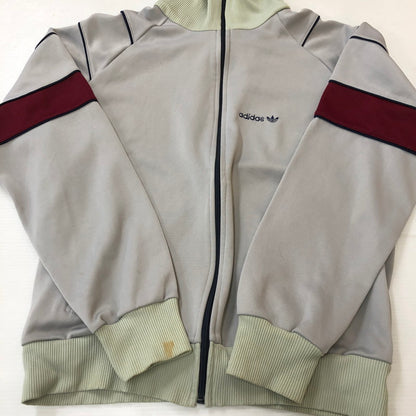 【中古品】【メンズ】 adidas アディダス 80's TRACK JACKET VINTAGE 80年代 トラックジャケット ライトアウター ジャージ 三角タグ ヴィンテージ 148-250306-kk-47-tei サイズ：L カラー：グレー 万代Net店