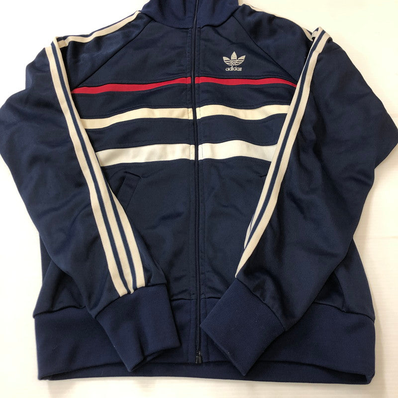 【中古品】【メンズ】 adidas アディダス 70's VENTEX TRACK JACKET VINTAGE 70年代 ヴェンテックス トラックジャケット ライトアウター ジャージ ヴィンテージ 148-250306-kk-48-tei サイズ：174 カラー：ネイビー 万代Net店