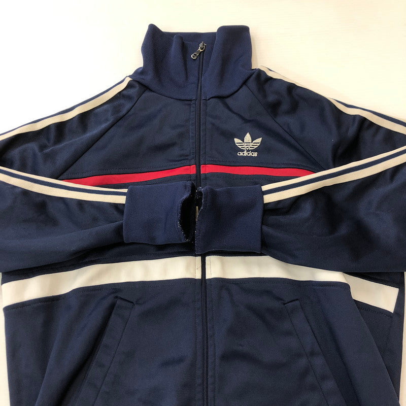 【中古品】【メンズ】 adidas アディダス 70's VENTEX TRACK JACKET VINTAGE 70年代 ヴェンテックス トラックジャケット ライトアウター ジャージ ヴィンテージ 148-250306-kk-48-tei サイズ：174 カラー：ネイビー 万代Net店