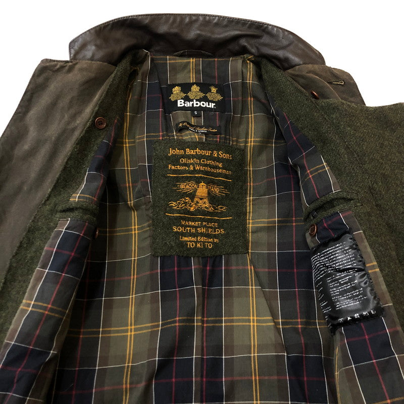 【中古品】【メンズ】  BARBOUR バブアー × TO KI TO トキト 別注 コラボ SPORTS JACKET MWX0364OL71 スポーツジャケット アウター オイルドジャケット 141-250228-kk-25-tei サイズ：S カラー：オリーブ 万代Net店