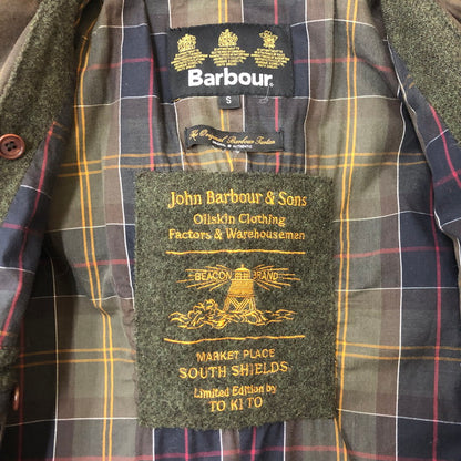 【中古品】【メンズ】  BARBOUR バブアー × TO KI TO トキト 別注 コラボ SPORTS JACKET MWX0364OL71 スポーツジャケット アウター オイルドジャケット 141-250228-kk-25-tei サイズ：S カラー：オリーブ 万代Net店