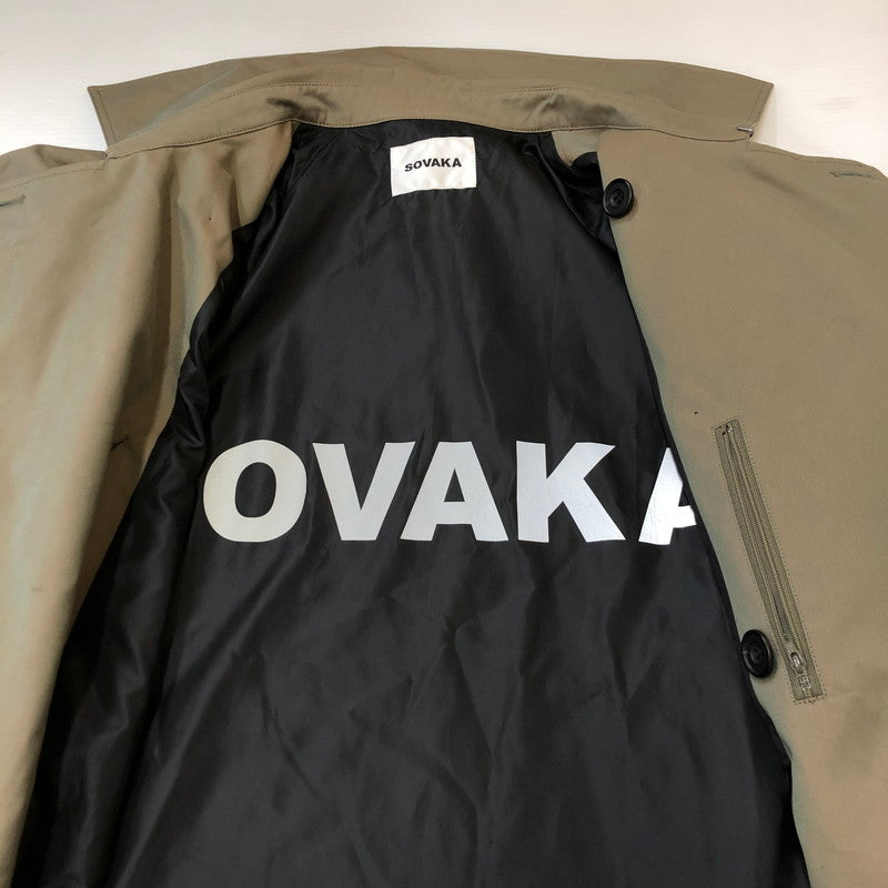 【中古品】【メンズ】  SOVAKA ソワカ TRENCH COAT トレンチコート アウター ロングコート 140-250306-kk-08-tei サイズ：表記無し 下記参照 カラー：カーキ 万代Net店