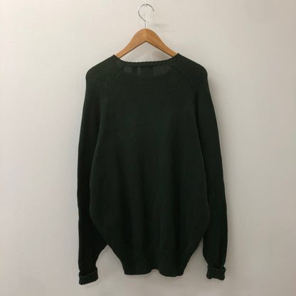 【中古品】【メンズ】 GAP ギャップ 90's LOGO COTTON SWEATER 90年代 ロゴ コットンセーター トップス 147-250309-kk-13-tei サイズ：L カラー：グリーン 万代Net店