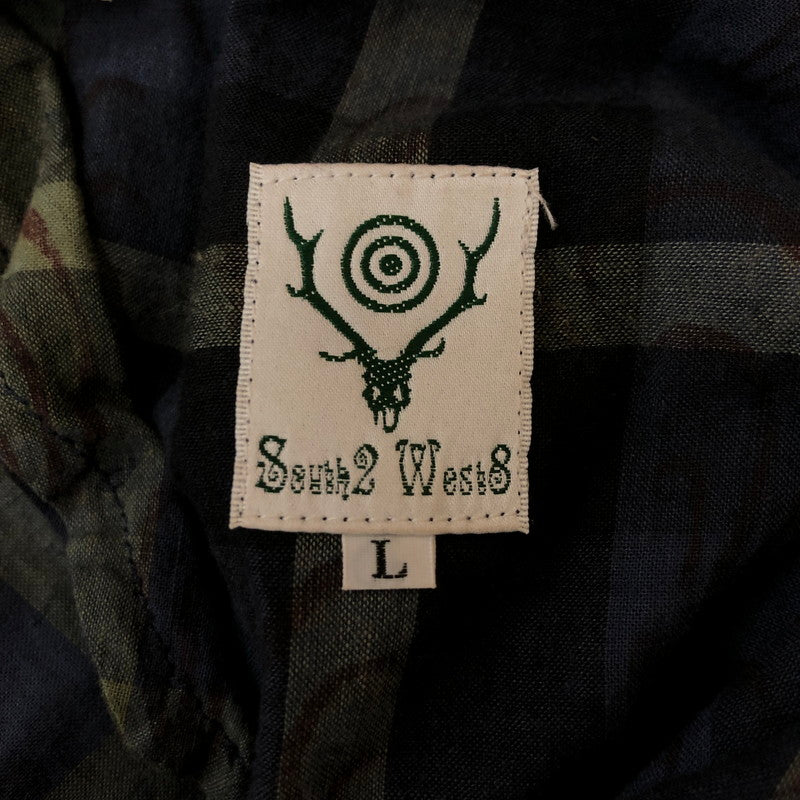 【中古品】【メンズ】 South2 West8 サウスツーウェストエイト STRING SLACK PANT IN870 ストリング スラックパンツ ボトムス 総柄 イージーパンツ 151-250228-kk-16-fuz サイズ：L カラー：マルチカラー 万代Net店