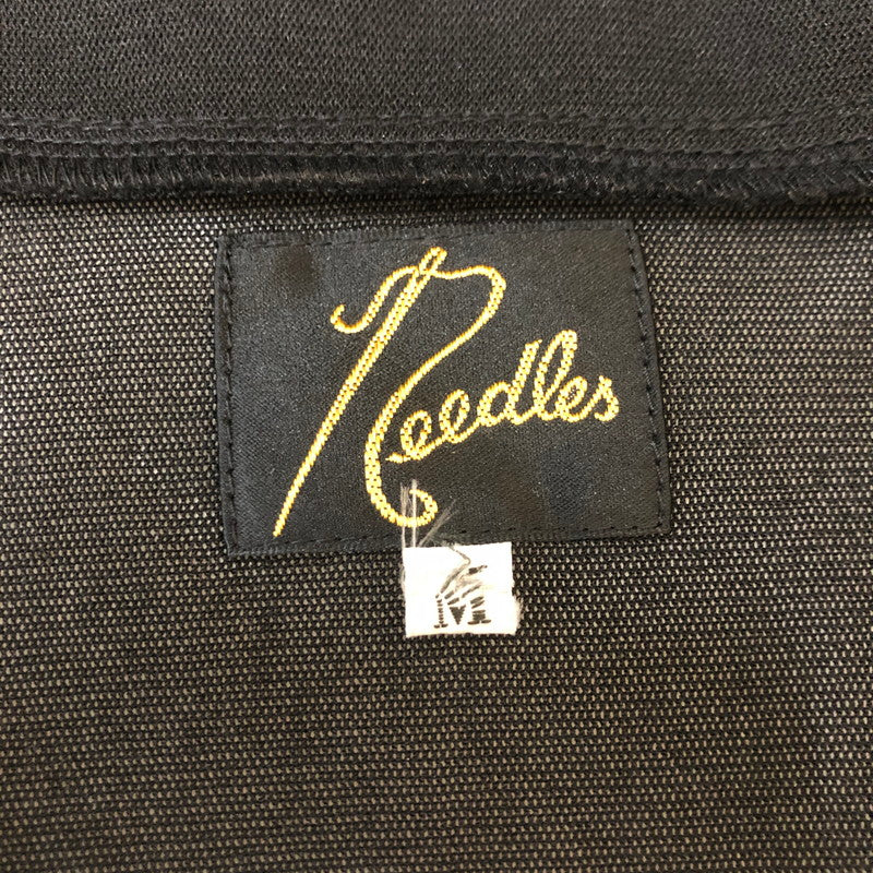 【中古品】【メンズ】 Needles ニードルス V NECK CARDIGAN POLY MESH KP243 ブイネックカーディガン ポリーメッシュ トップス 140-250228-kk-22-tei サイズ：M カラー：ブラック 万代Net店