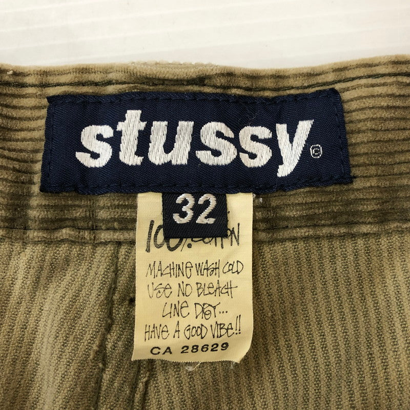 【中古品】【メンズ】 STUSSY ステューシー 00's CORDUROY CARGO SHORTS 00年代 コーデュロイ カーゴショーツ ボトムス ショートパンツ ハーフパンツ 153-250228-kk-14-tei サイズ：32 カラー：カーキ 万代Net店