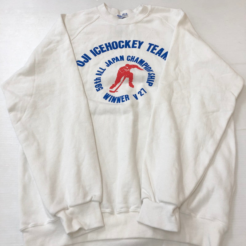 【中古品】【メンズ】 adidas アディダス 90's CREWNECK SWEAT ADS-3000 90年代 クルーネックスウェット トップス トレーナー DESCENTE期 148-250306-kk-49-tei サイズ：O カラー：ホワイト 万代Net店