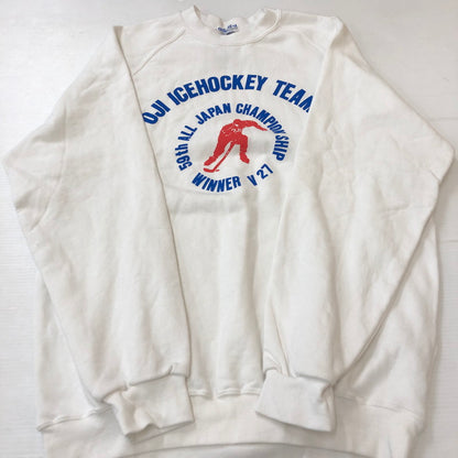 【中古品】【メンズ】 adidas アディダス 90's CREWNECK SWEAT ADS-3000 90年代 クルーネックスウェット トップス トレーナー DESCENTE期 148-250306-kk-49-tei サイズ：O カラー：ホワイト 万代Net店