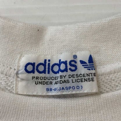 【中古品】【メンズ】 adidas アディダス 90's CREWNECK SWEAT ADS-3000 90年代 クルーネックスウェット トップス トレーナー DESCENTE期 148-250306-kk-49-tei サイズ：O カラー：ホワイト 万代Net店