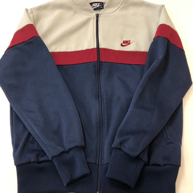 【中古品】【メンズ】 NIKE ナイキ 80's TRACK JACKET VINTAGE 80年代 トラックジャケット ライトアウター ジャージ 紺タグ ヴィンテージ 148-250306-kk-50-tei サイズ：M カラー：ネイビー/グレー 万代Net店