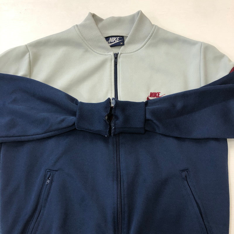 【中古品】【メンズ】 NIKE ナイキ 80's TRACK JACKET VINTAGE 80年代 トラックジャケット ライトアウター ジャージ 紺タグ ヴィンテージ 148-250306-kk-50-tei サイズ：M カラー：ネイビー/グレー 万代Net店