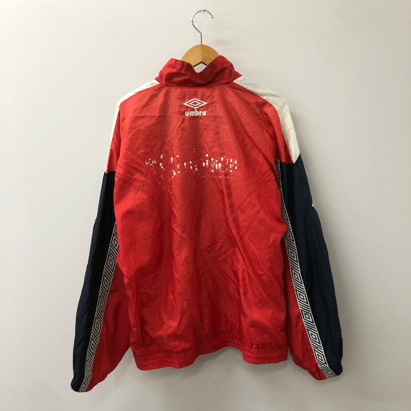 【現状渡し品】【メンズ】  UMBRO アンブロ 90's NYLON TRACK JACKET 90年代 ナイロン トラックジャケット ライトアウター 148-250306-kk-51-tei サイズ：M カラー：レッド 万代Net店