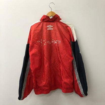 【現状渡し品】【メンズ】  UMBRO アンブロ 90's NYLON TRACK JACKET 90年代 ナイロン トラックジャケット ライトアウター 148-250306-kk-51-tei サイズ：M カラー：レッド 万代Net店