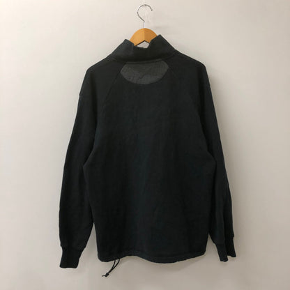 【中古品】【メンズ】 and wander アンドワンダー 22AW COTTON WOOL HALF ZIP SWEAT 574-2284363 コットン ウール ハーフジップ スウェット トップス 140-250228-kk-24-tei サイズ：L カラー：ネイビー 万代Net店