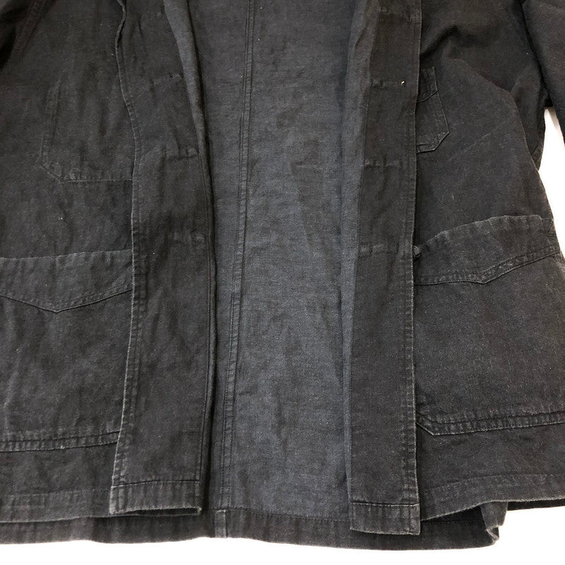 【中古品】【メンズ】 POST OVERALLS ポストオーバーオールズ POST CHINOS VINTAGE TWILL JACKET  3107-VT2 チャイナジャケット ライトアウター 145-250228-kk-29-tei サイズ：XL カラー：ブラック 万代Net店